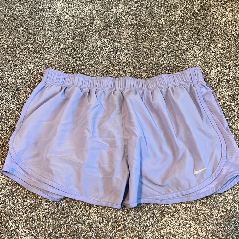 Purple Nike shorts